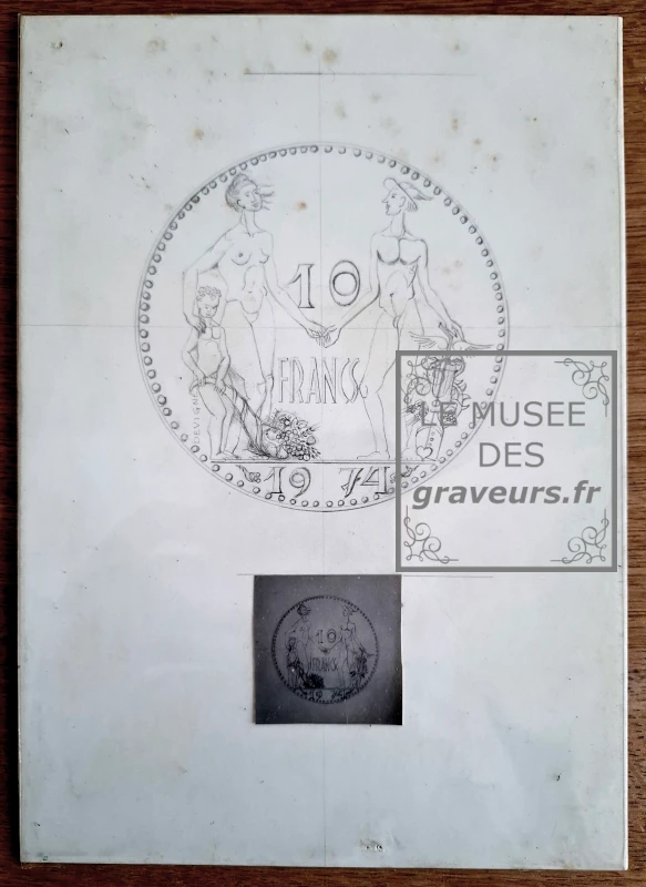 Dessins 10 francs 1974